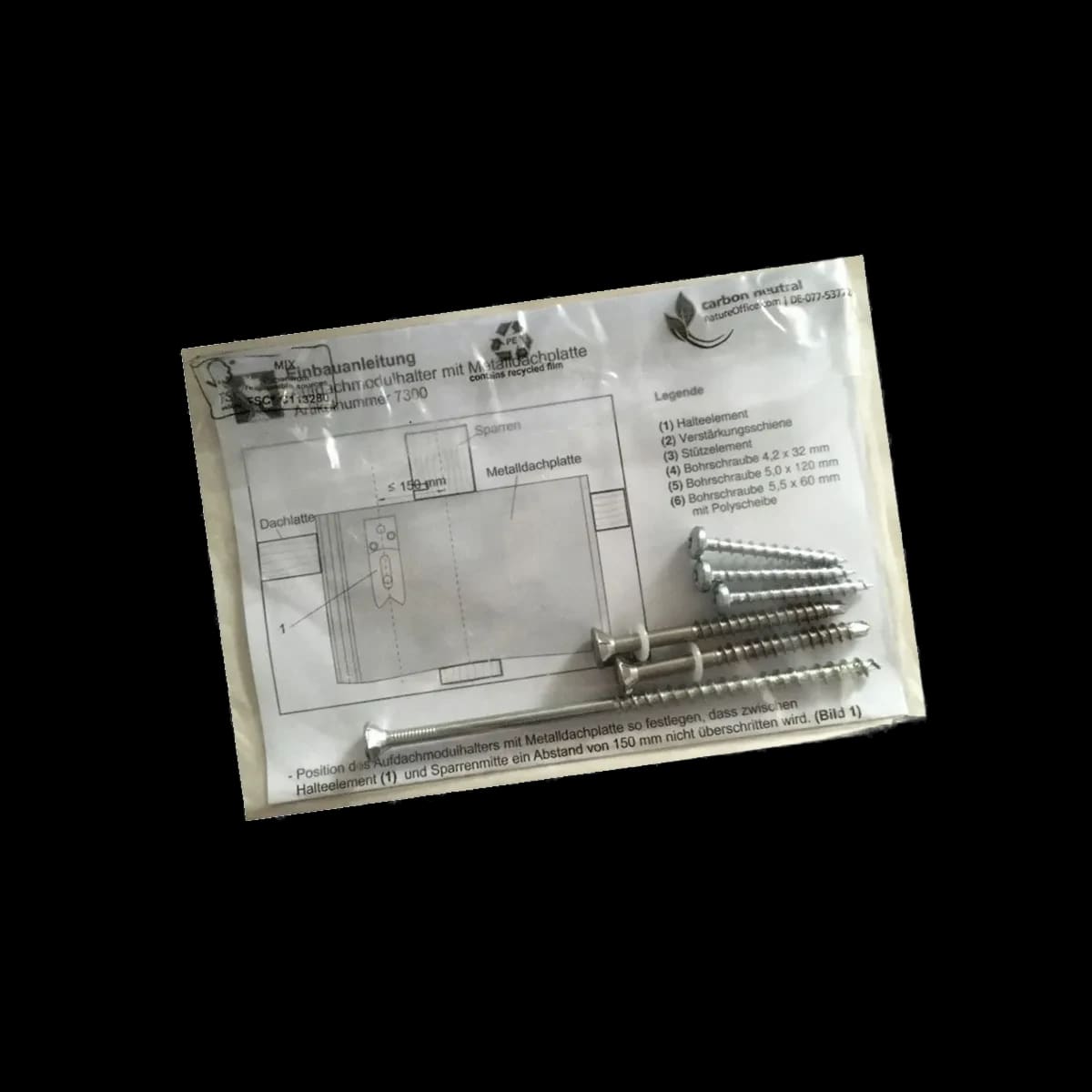 Form S+ Schraubenset wie in der Originalverpackung